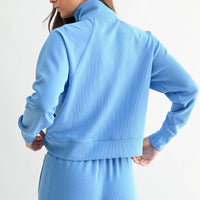 Luxe 1/4 Zip Rib Sweater