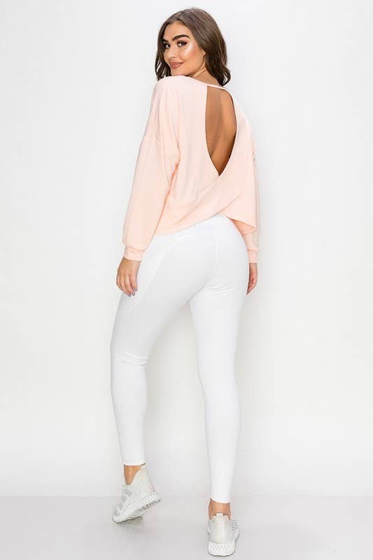 Cutout Long Sleeve Top