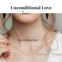 Unconditional Love Mama Script Necklace