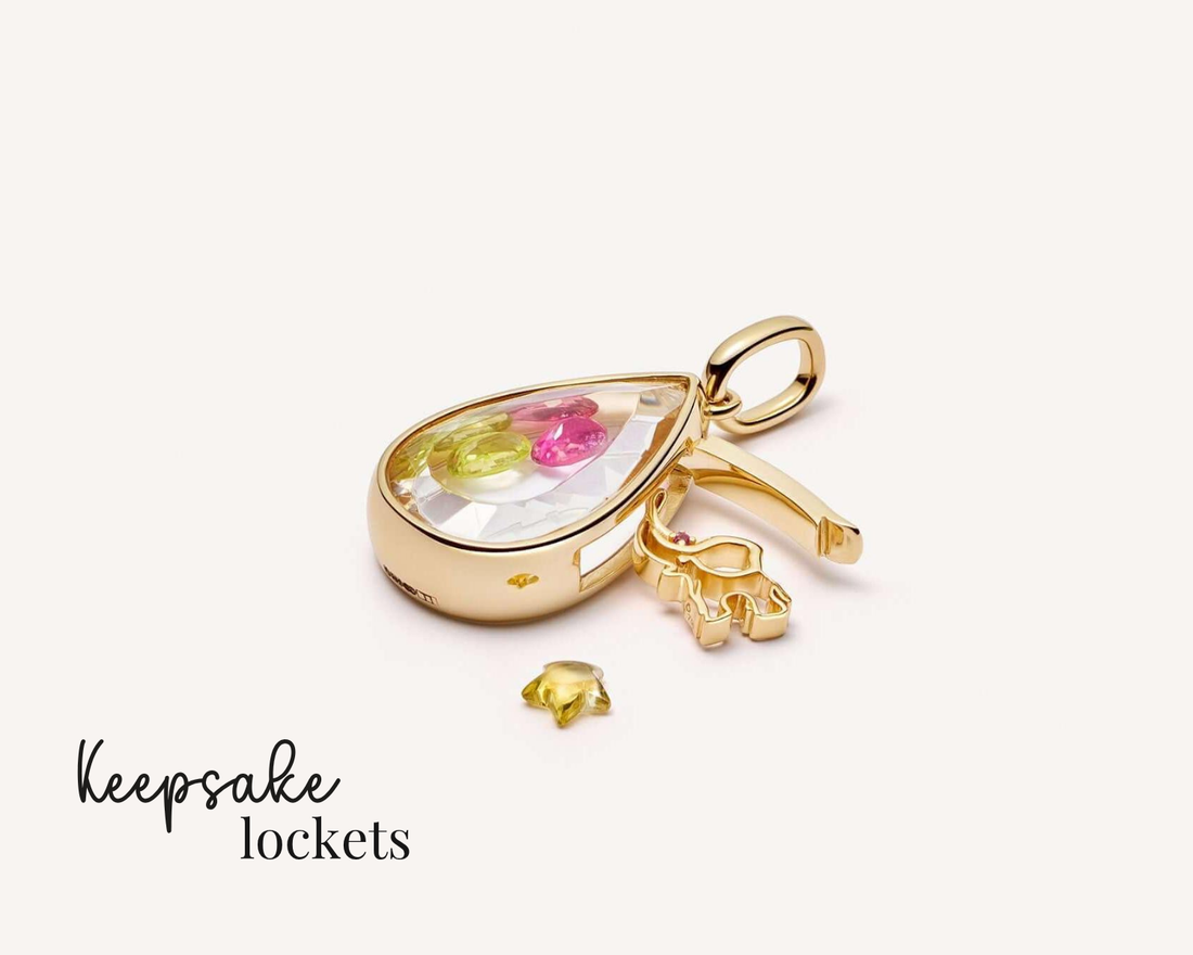 Teardrop Glass Keepsake Locket Necklace