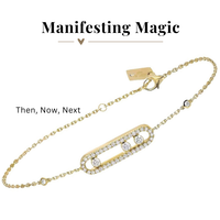 Then, Now, Next Bracelet Cubic Zirconia Manifestation Bracelet