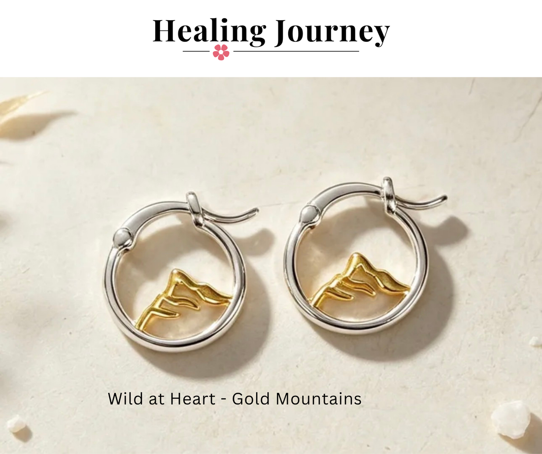 P + P Wild At Heart Mountain Mini Hoop Earrings