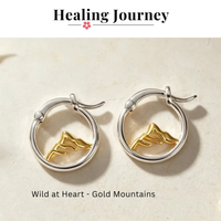 P + P Wild At Heart Mountain Mini Hoop Earrings