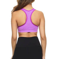 Marled Knit Activewear Sports Bra
