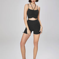 Hattie Drawstring Side Ruched Active Shorts