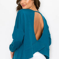 Cutout Long Sleeve Top