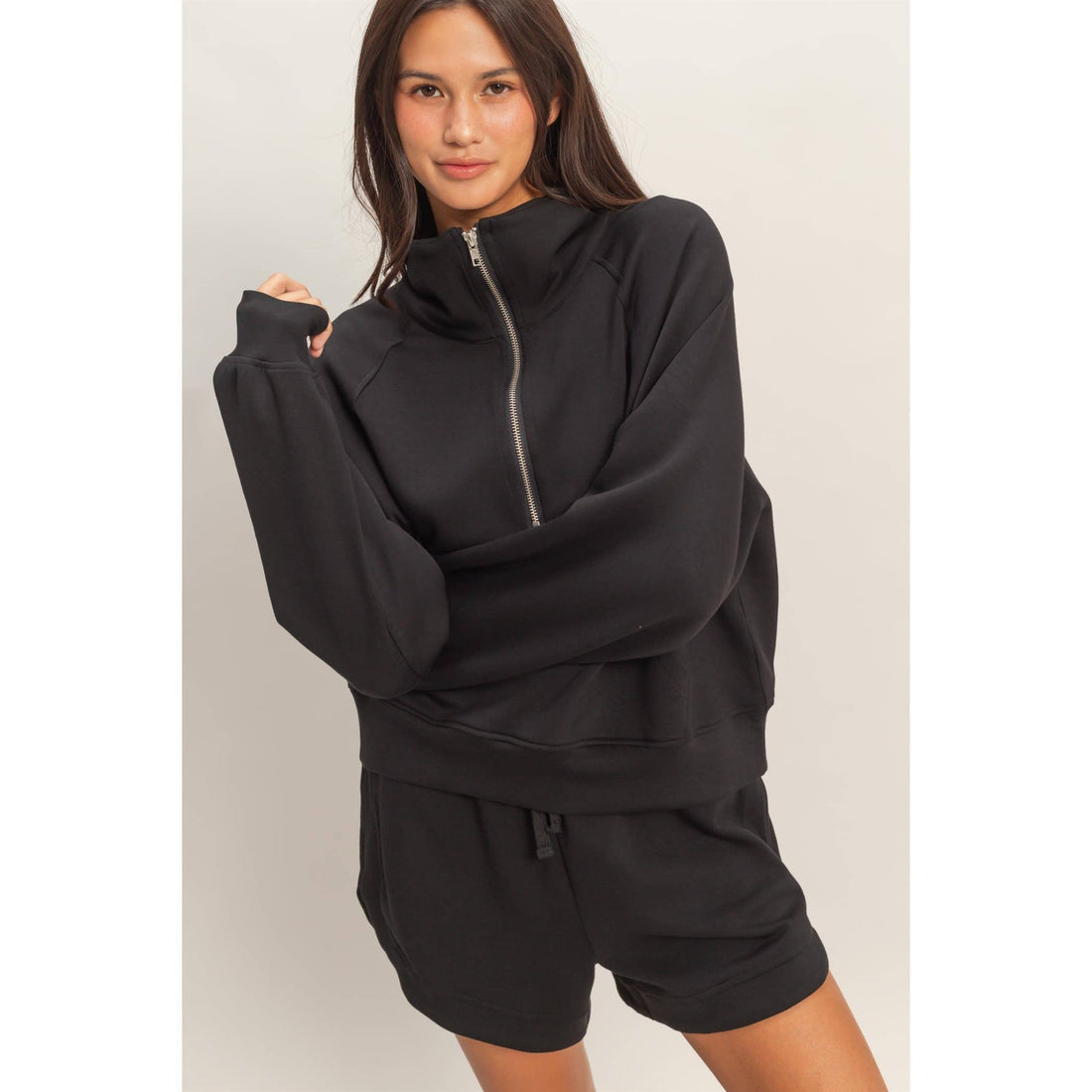 Half-Zip Collar Pullover