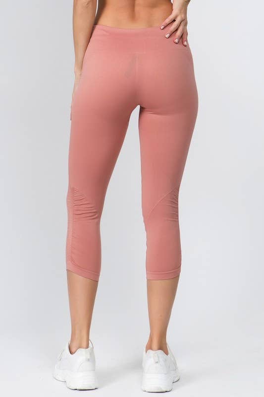 Cinched Ankle Seamless Activewear Leggings