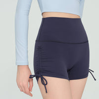 Hattie Drawstring Side Ruched Active Shorts