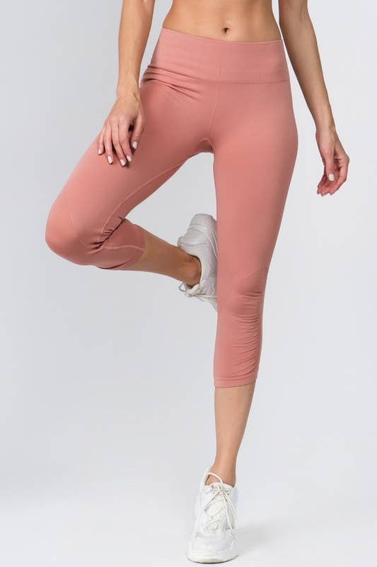 Cinched Ankle Seamless Activewear Leggings