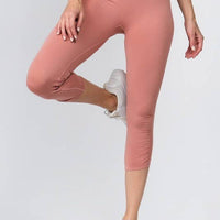 Cinched Ankle Seamless Activewear Leggings