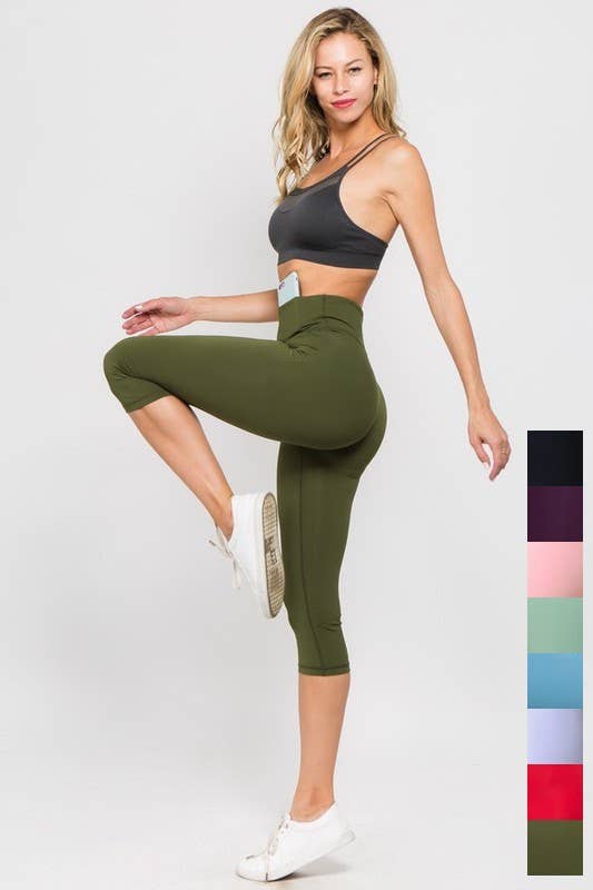 Activewear Capri W/ Hidden Pocket