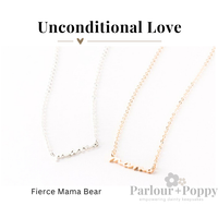 Unconditional Love Mama Script Necklace