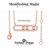 Then, Now, Next Cubic Zirconia Manifestation Necklace