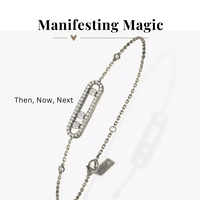 Then, Now, Next Bracelet Cubic Zirconia Manifestation Bracelet
