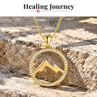 P + P Wild at Heart Dainty Gold Mountain Necklace