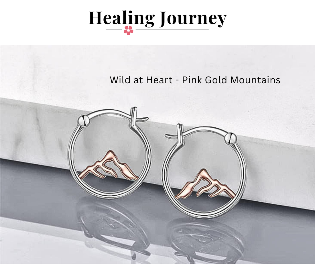 P + P Wild At Heart Mountain Mini Hoop Earrings