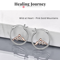P + P Wild At Heart Mountain Mini Hoop Earrings