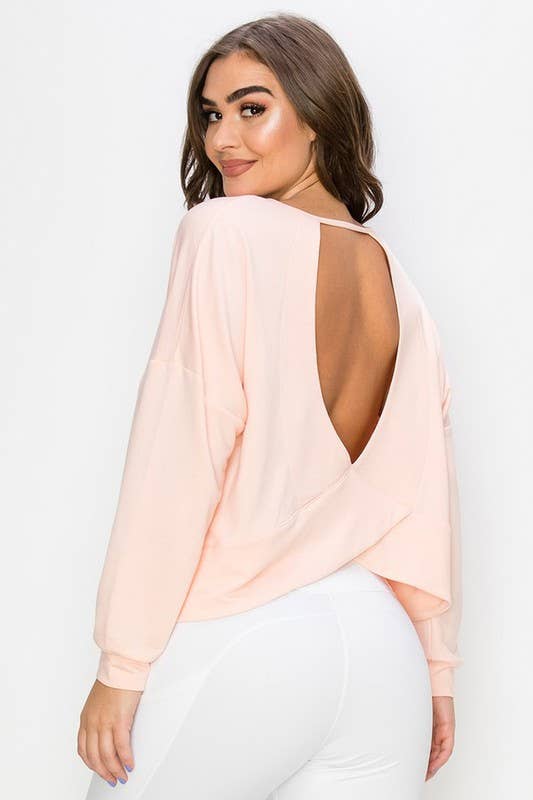 Cutout Long Sleeve Top