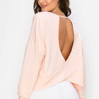 Cutout Long Sleeve Top