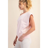 French Terry Off the Shoulder Top