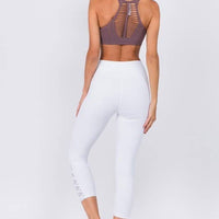 Active Crisscross Mesh Ankle Capri Legging