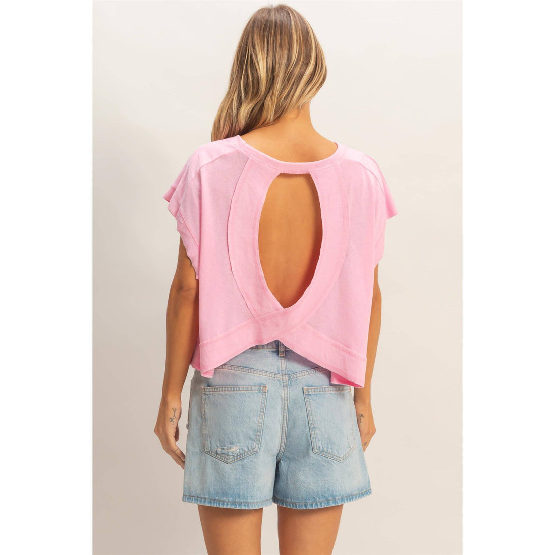 Boxy Crew Neck Top