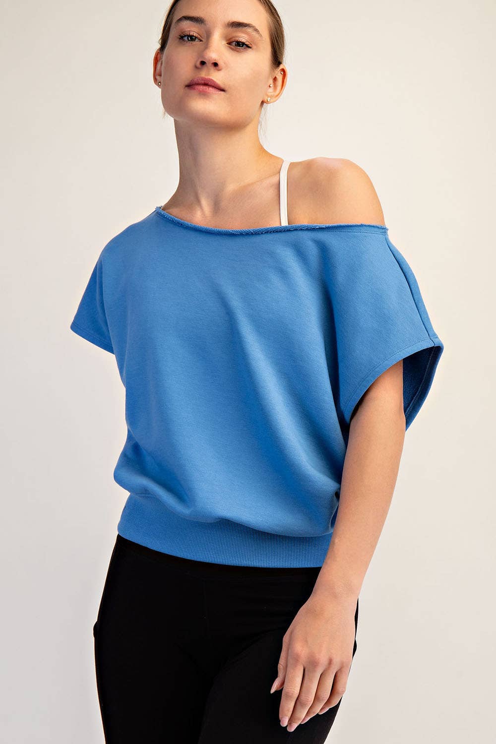 French Terry Off the Shoulder Top