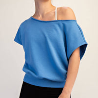 French Terry Off the Shoulder Top