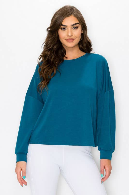 Cutout Long Sleeve Top