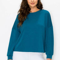 Cutout Long Sleeve Top