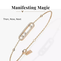 Then, Now, Next Bracelet Cubic Zirconia Manifestation Bracelet
