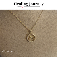P + P Wild at Heart Dainty Gold Mountain Necklace
