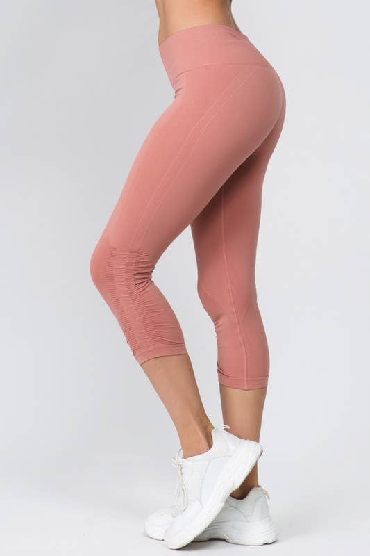 Cinched Ankle Seamless Activewear Leggings