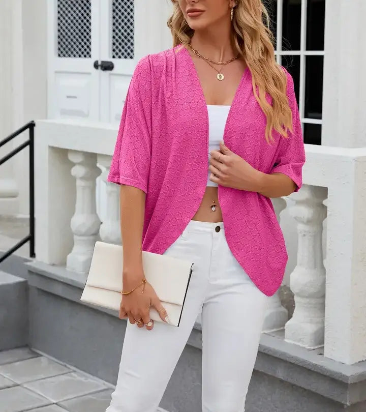 Open Front Knit Cardigan