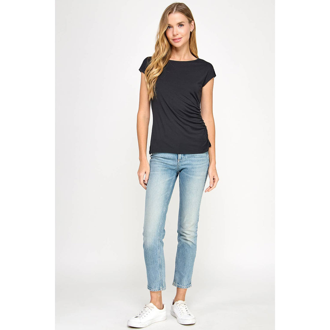 One Side Ruched Tank