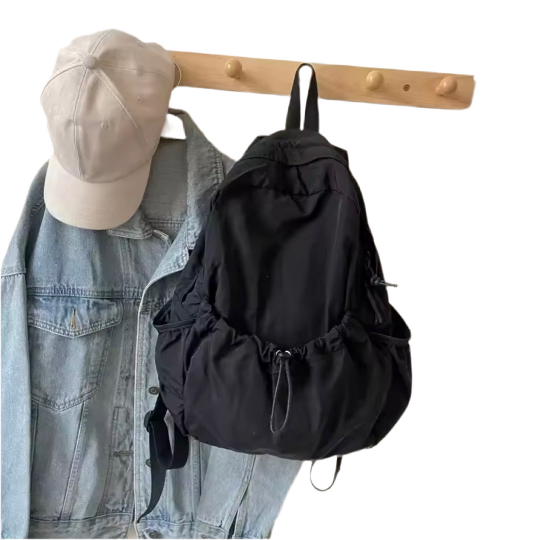 Lightweight Nylon Drawstring Backpack
