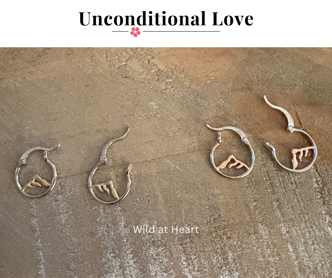 P + P Wild At Heart Mountain Mini Hoop Earrings