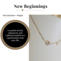 Horseshoe + Hope Dainty Gold Horseshoe Bracelet in Gold or Silver
