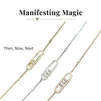 Then, Now, Next Bracelet Cubic Zirconia Manifestation Bracelet