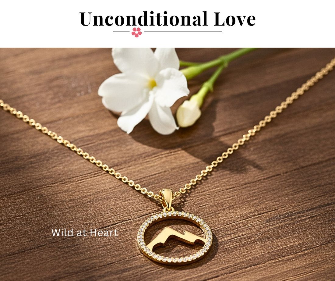 P + P Wild at Heart Dainty Gold Mountain Necklace