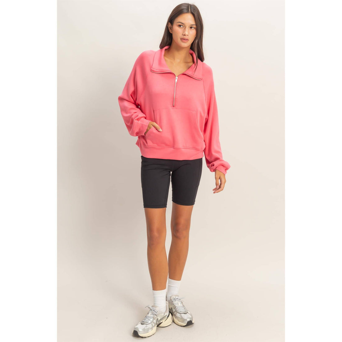Half-Zip Collar Pullover