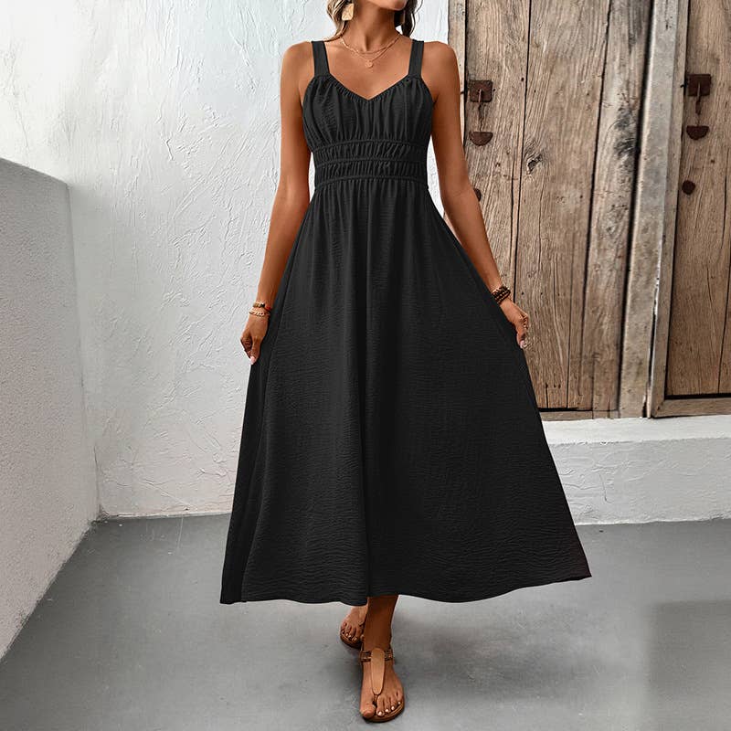 Textured Summer Maxi Dress