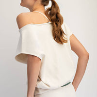 French Terry Off the Shoulder Top
