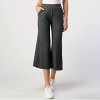 Brushed Rib Knit Lounge Capri