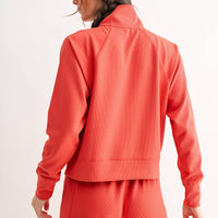 Luxe 1/4 Zip Rib Sweater