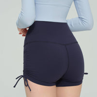 Hattie Drawstring Side Ruched Active Shorts