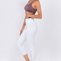 Active Crisscross Mesh Ankle Capri Legging