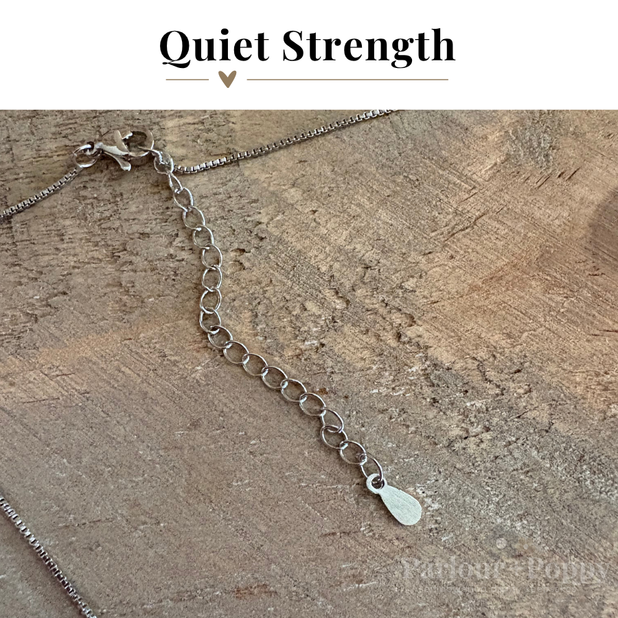 Healing Journey Becoming Me Two Hearts Necklace in Sterling Silver