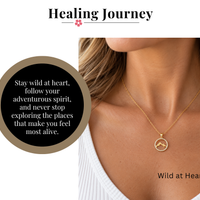 P + P Wild at Heart Dainty Gold Mountain Necklace